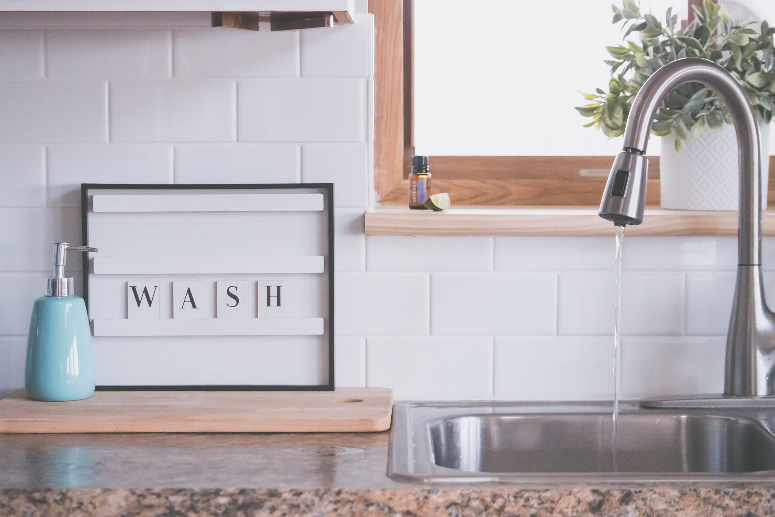 how to wash granite countertops
